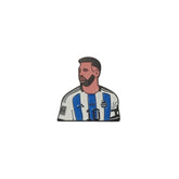 Metal Enamel Brooches 3m Sticker Messi Argentina Metal Charms