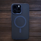 Blue Border Matte Magsafe Case