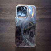 Glossy Black Feather Case