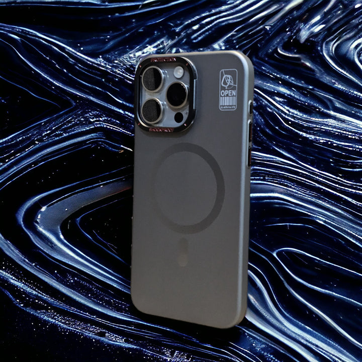 Titanium Grey Magsafe with Camera Stand Premium Case