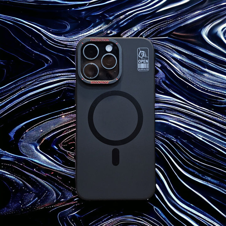 Premium Black Magsafe with Camera Stand Premium Case