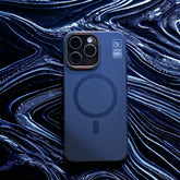 Premium Blue Magsafe with Camera Stand Premium Case