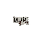 Metal Enamel Brooches 3m Sticker Yalla Bye Metal Charms