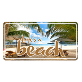 Life's a beach Custom Number Plate