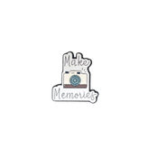 Metal Enamel Brooches 3m Sticker Fashion Jewelry Design 42