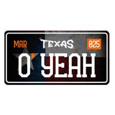 O YEAH Custom Number Plate