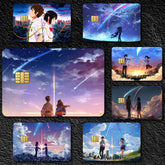 Anime Y-Your N-Name Credit Card Skin Stickers Skin pack of 7 atm card skins