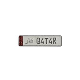 Metal Enamel Brooches 3m Qatar License Plate Charm