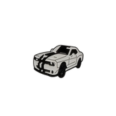 Metal Enamel Brooches 3m Sticker White Sports Car Charm