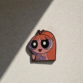 Metal Enamel Brooches 3m Sticker Fashion Jewelry Design power puff girl