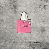 Metal Enamel Brooches 3m Sticker Fashion Jewelry Design Chanel Bag