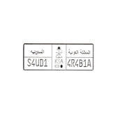 Metal Enamel Brooches 3m Sticker Fashion Jewelry Design Number Plate