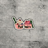 Metal Enamel Brooches 3m Sticker Fashion Jewelry Design Coffee + Cake