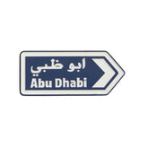 Metal Enamel Brooches 3m Sticker Fashion Jewelry Design Abu Dhabi road sign