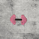 Metal Enamel Brooches 3m Sticker Fashion Jewelry Design Pink dumbbell