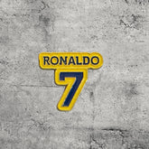 Metal Enamel Brooches 3m Sticker Fashion Jewelry Design Ronaldo 7