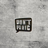 Metal Enamel Brooches 3m Sticker Fashion Jewelry Design Don’t Panic