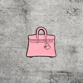 Metal Enamel Brooches 3m Sticker Fashion Jewelry Design Pink Luxury Handbag