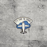Metal Enamel Brooches 3m Sticker Fashion Jewelry Design It’s Time To Travel