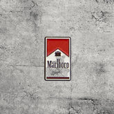 Metal Enamel Brooches 3m Sticker Fashion Jewelry Design Marlboro Cigarette