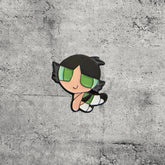 Metal Enamel Brooches 3m Sticker Fashion Jewelry Design Powerpuff
