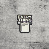 Metal Enamel Brooches 3m Sticker Fashion Jewelry Design Everything Is Under Ctrl