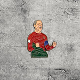 Metal Enamel Brooches 3m Sticker Fashion Jewelry Design Cristiano Ronaldo
