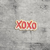 Metal Enamel Brooches 3m Sticker Fashion Jewelry Design XOXO Love