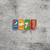 Metal Enamel Brooches 3m Sticker Fashion Jewelry Design Soft Drinks Combo