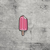 Metal Enamel Brooches 3m Sticker Fashion Jewelry Design Pink Ice Cream