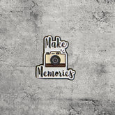 Metal Enamel Brooches 3m Sticker Fashion Jewelry Design Make Memories Camera