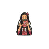 Metal Enamel Brooches 3m Sticker Fashion Jewelry Design Anime Girl