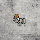 Metal Enamel Brooches 3m Sticker Fashion Jewelry Design King Crown