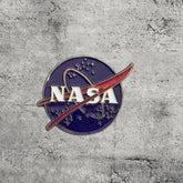 Metal Enamel Brooches 3m Sticker Fashion Jewelry Design NASA Logo