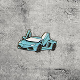 Metal Enamel Brooches 3m Sticker Fashion Jewelry Design Sports Car