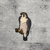 Metal Enamel Brooches 3m Sticker Fashion Jewelry Design Falcon Bird