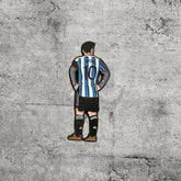 Metal Enamel Brooches 3m Sticker Fashion Jewelry Design Argentina Player