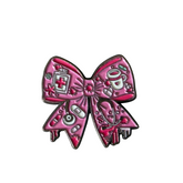 Metal Enamel Brooches 3m Sticker Pink bow