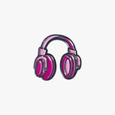Metal Enamel Brooches 3m Sticker pink headphone