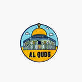 Metal Enamel Brooches 3m Sticker Masjid Aqsa
