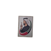 Metal Enamel Brooches 3m Sticker Zayed Al Nahyan with the UAE flag