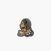 Metal Enamel Brooches 3m Sticker Girl Anta