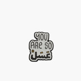 Metal Enamel Brooches 3m Sticker You are So Asal