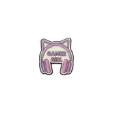 Metal Enamel Brooches 3m Sticker Gamer Girl Headphone