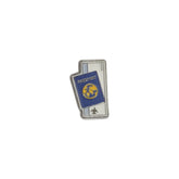 Metal Enamel Brooches 3m Sticker Passport Boarding Pass