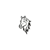 Metal Enamel Brooches 3m Sticker Horse