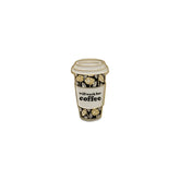 Metal Enamel Brooches 3m Sticker Coffee Cup