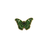 Metal Enamel Brooches 3m Sticker Green Butterfly