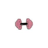 Metal Enamel Brooches 3m Sticker Pink Dumbel