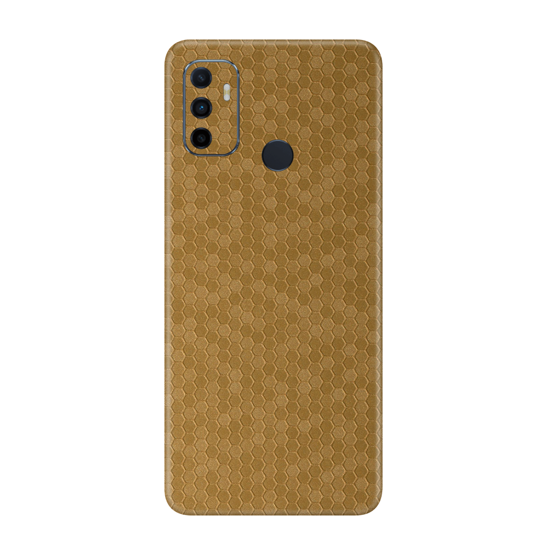 Honeycomb Golden Skin for Oppo A53 – WrapNation